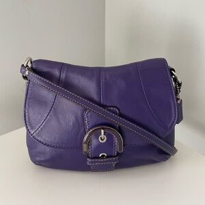 Coach Soho Y2k Small Crossbody Bag | Vintage | Purple Leather